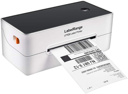 LabelRange LP320 Label Printer – High Speed 4x6 Thermal White+Orange
