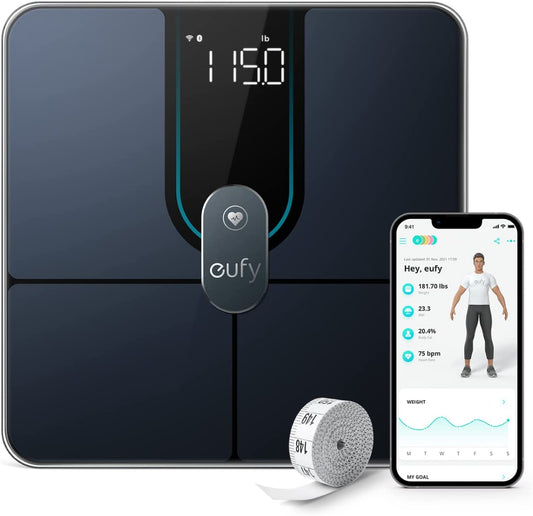 eufy Smart Scale P2 Pro, Digital Bathroom with Wi-Fi Black
