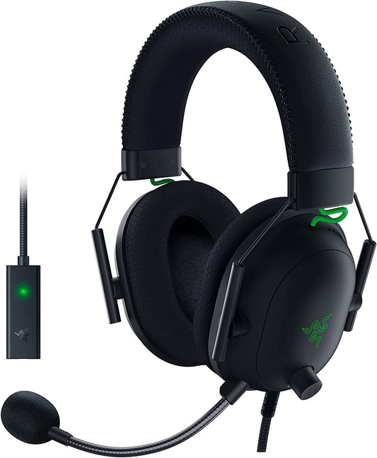 Razer BlackShark V2 Gaming Headset: THX 7.1 Spatial Headset, Classic Black