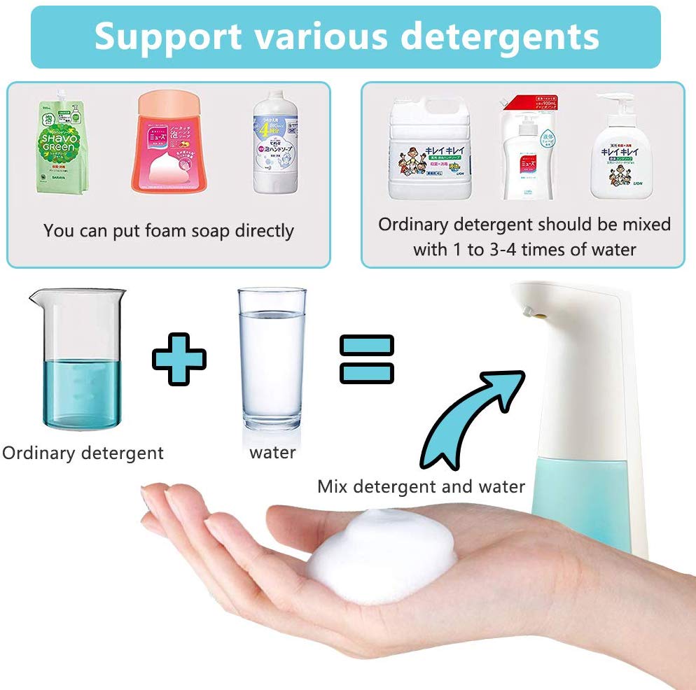 LAOPAO Soap Dispenser, Touchless Foaming Dispenser Hand Free Countertop...