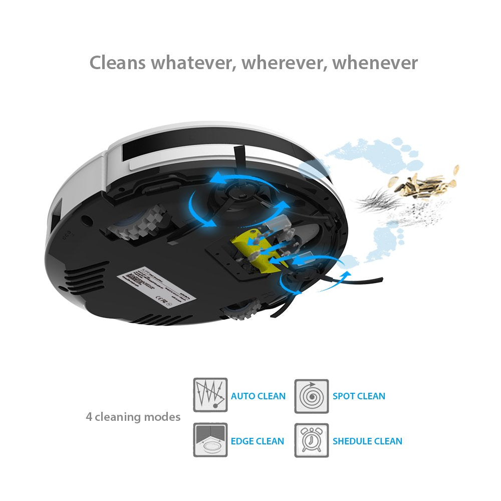 ILIFE V3s Pro Robotic Vacuum, Newer Version of V3s, Pet Hair Care, Powerful...
