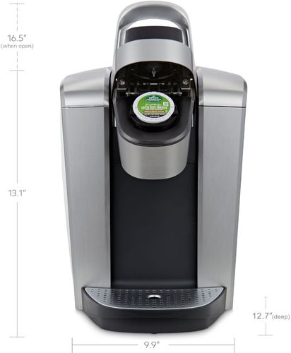 Keurig - K-Elite Single Serve K-Cup Pod Coffee Maker - Brushed Silver