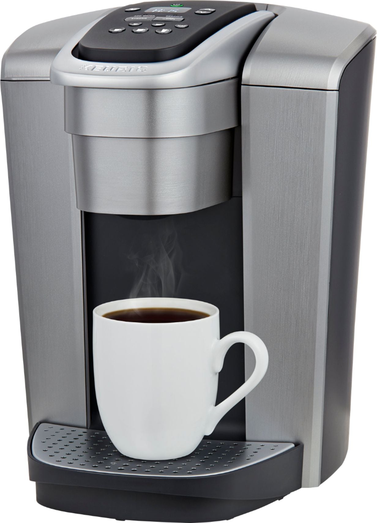 Keurig - K-Elite Single Serve K-Cup Pod Coffee Maker - Brushed Silver