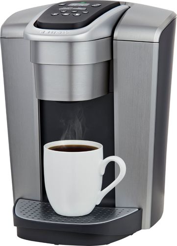 Keurig - K-Elite Single Serve K-Cup Pod Coffee Maker - Brushed Silver