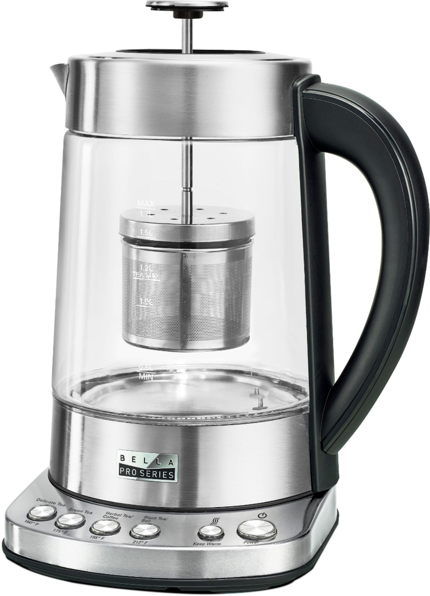 Bella Pro Series - 1.7L Electric Tea Maker/Kettle - Stainless...