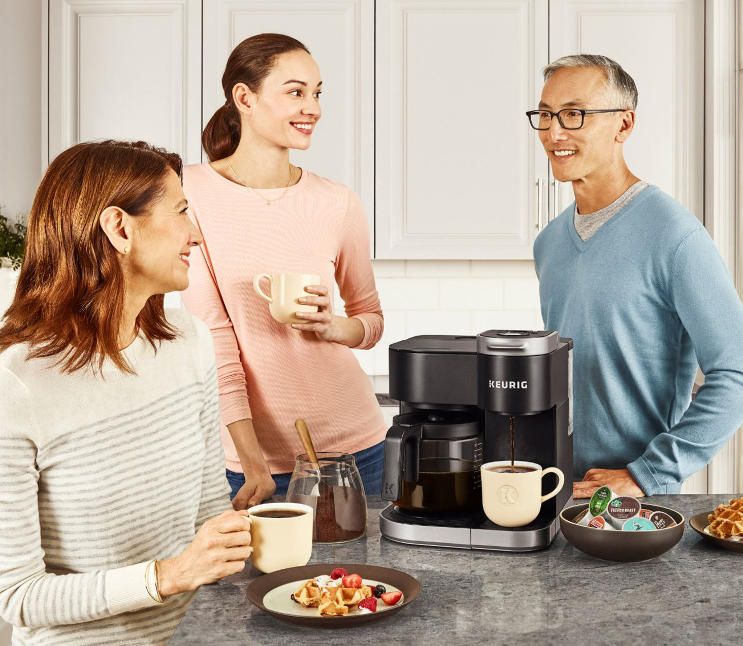 Keurig - K-Duo 12-Cup Coffee Maker and Single Serve K-Cup Brewer - Black