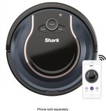 Shark - ION ROBOT Wi-Fi Connected Robot Vacuum - Black/Navy Blue