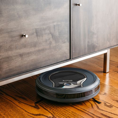 Shark - ION ROBOT Wi-Fi Connected Robot Vacuum - Black/Navy Blue