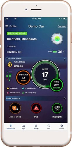 Amber Connect - Magnetic GPS Item Tracker - Black