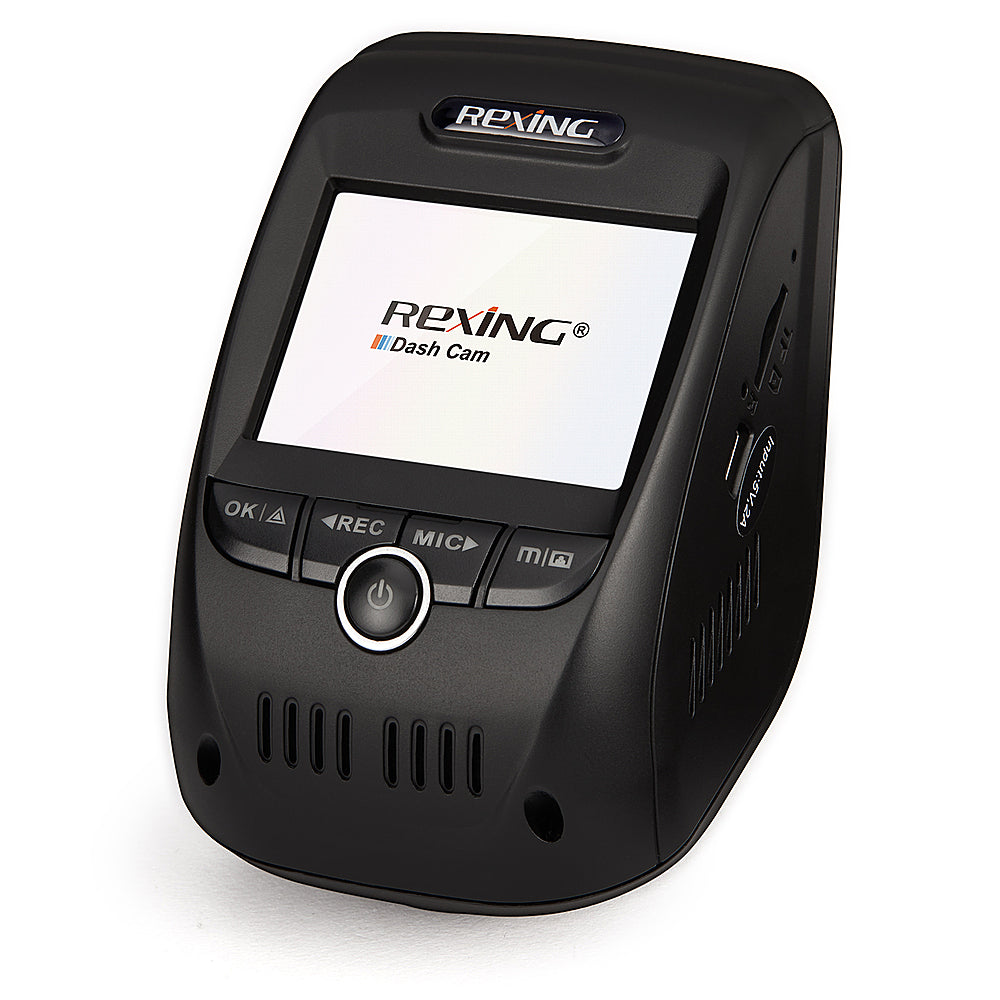 Rexing - V1P Max Real 4K UHD Dual-Channel Front and Rear Wi-Fi Dash Camera -...