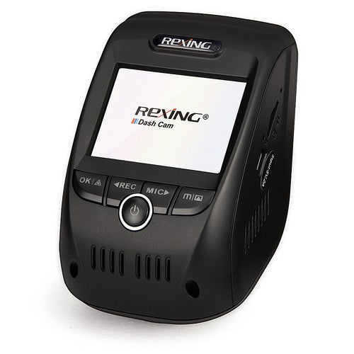 Rexing - V1P Max Real 4K UHD Dual-Channel Front and Rear Wi-Fi Dash Camera -...