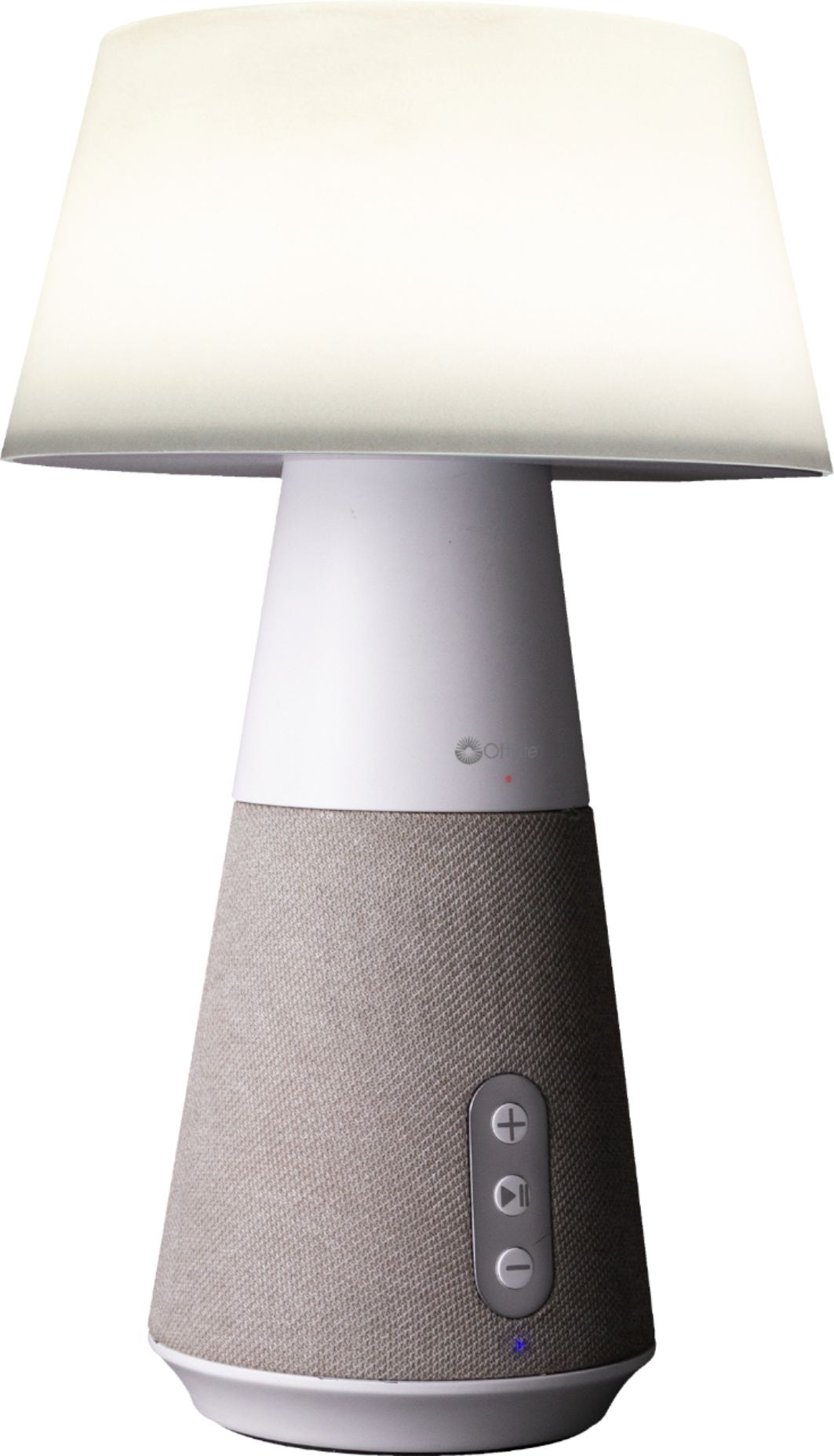 OttLite - Entertain LED Speaker Lamp - Gray and White