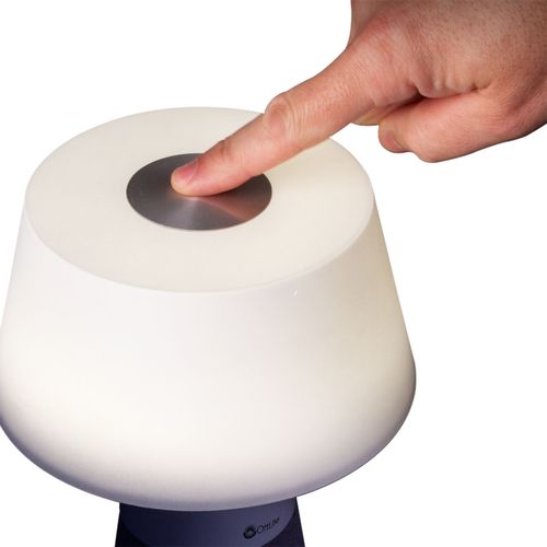 OttLite - Entertain LED Speaker Lamp - Gray and White