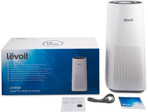Levoit - Airzone 710 Sq. Ft True HEPA Air Purifier - White