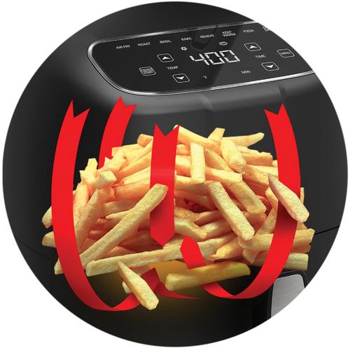 Bella Pro Series - 4-qt. Touchscreen Air Fryer - Black Matte