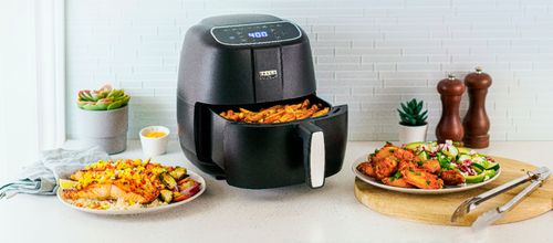 Bella Pro Series - 4-qt. Touchscreen Air Fryer - Black Matte