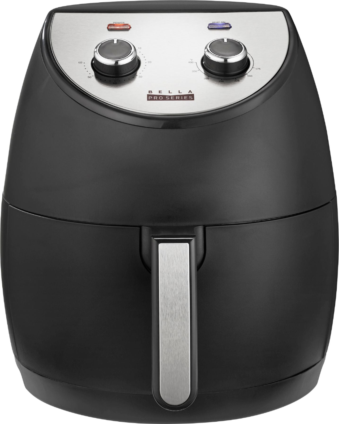 Bella Pro Series - 4.2-qt. Analog Air Fryer - Black Matte