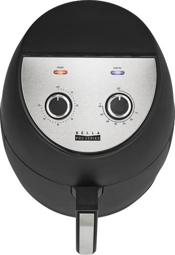Bella Pro Series - 4.2-qt. Analog Air Fryer - Black Matte
