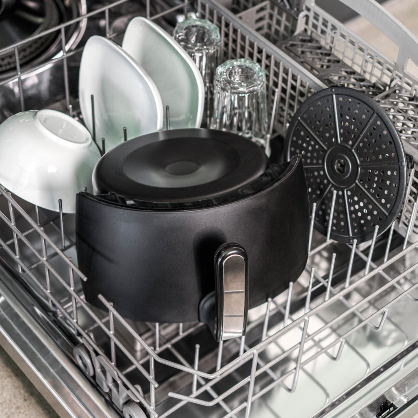 Bella Pro Series - 4.2-qt. Analog Air Fryer - Black Matte