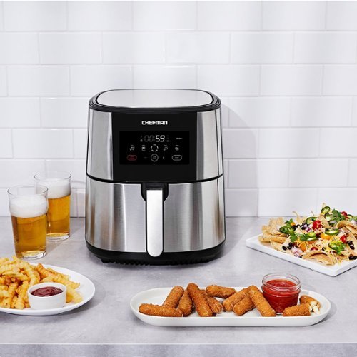 Chefman TurboFry XL 8 Quart Air Fryer, Digital Touchscreen w/ Presets &...
