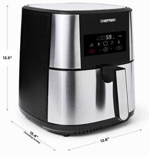 Chefman TurboFry XL 8 Quart Air Fryer, Digital Touchscreen w/ Presets &...