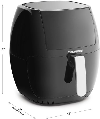 Chefman TurboFry Touch 8 Quart Air Fryer w/ XL Viewing Window & Advanced...