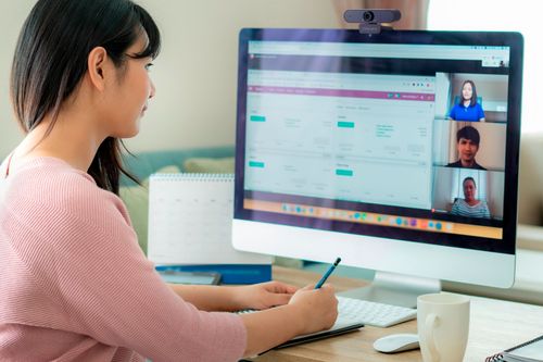 Aluratek - 1080 HD Webcam with Microphone - Black