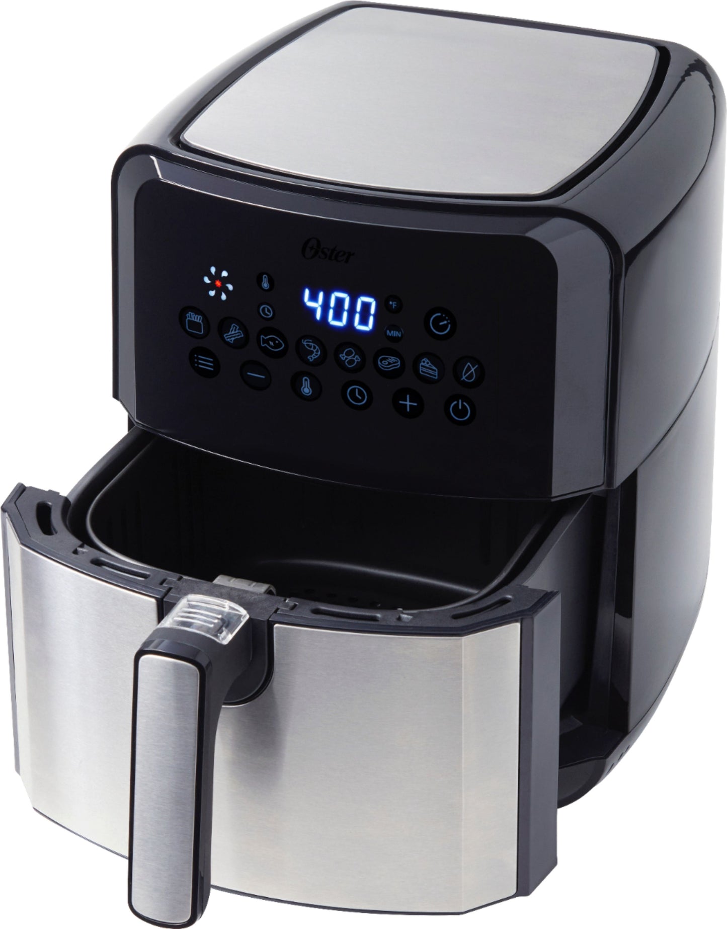 Oster - DiamondForce Nonstick  XL 5 Quart Digital Air Fryer - Black