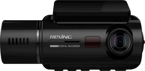 Rexing - V3 Plus Front and Cabin Dash Cam - Black