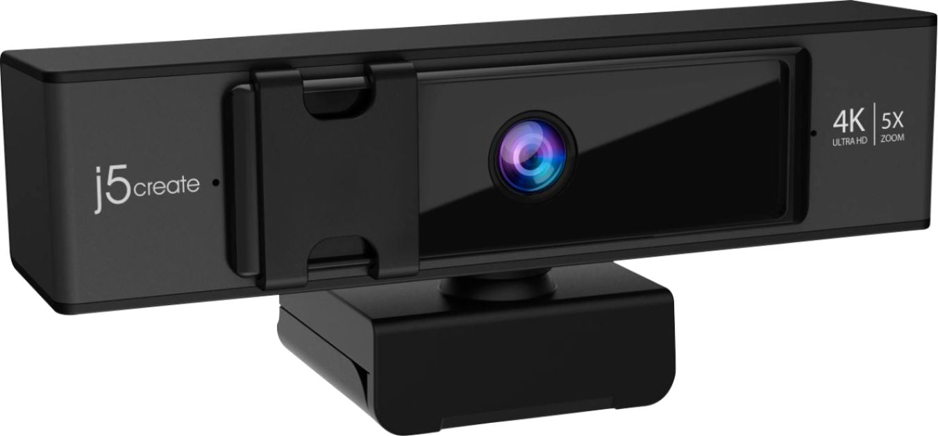 j5create - USB™ 4K ULTRA HD Webcam with 5x Digital Zoom Remote Control -...