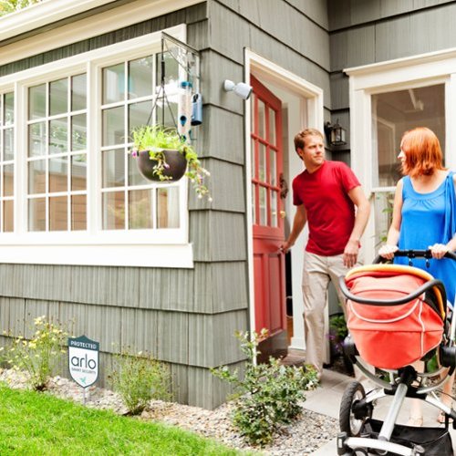 Arlo - Pro 4 Spotlight Camera Security Bundle - 3 Wire-Free Cameras...