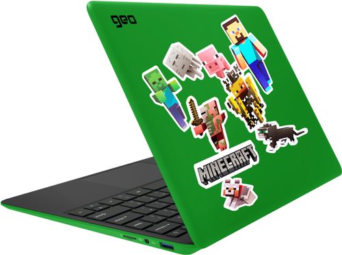 Geo - GeoBook 120 Minecraft Edition 12.5-inch HD Laptop - Intel Celeron Quad...
