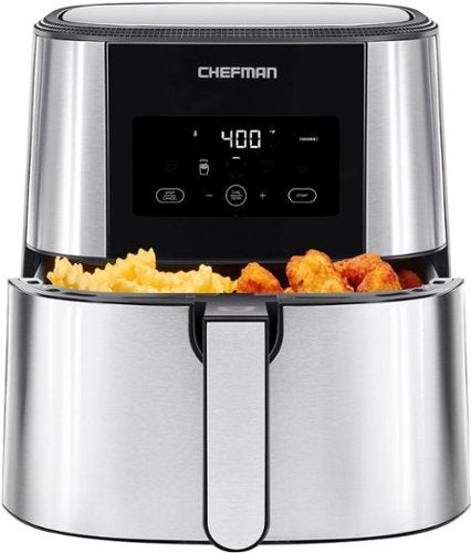 Chefman TurboFry Air Fryer, 8 Qt. Square Basket w/ Divider for Dual Cooking...