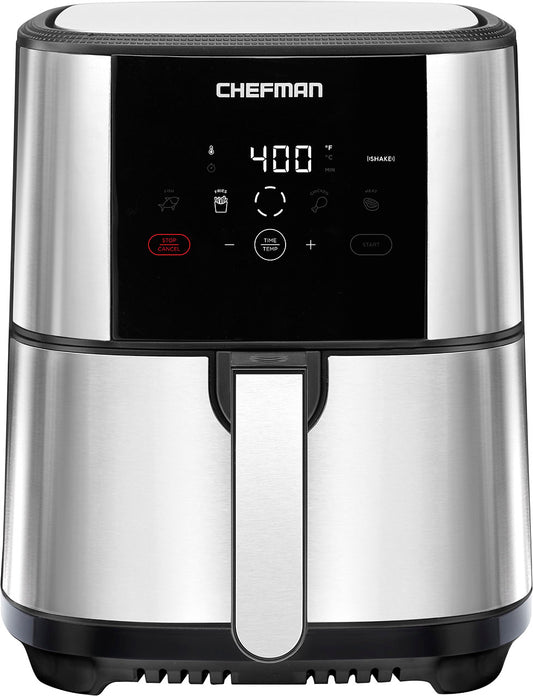 Chefman Digital 5 Qt. Air Fryer with 4 Cooking Presets & Shake Reminder -...