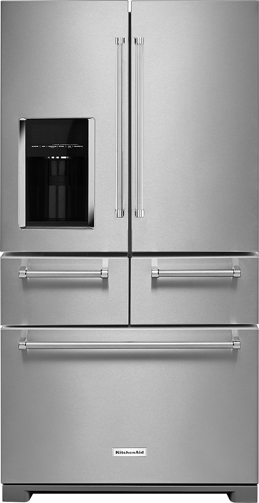 KitchenAid - 25.8 Cu. Ft. 5-Door French Door Refrigerator - Stainless steel