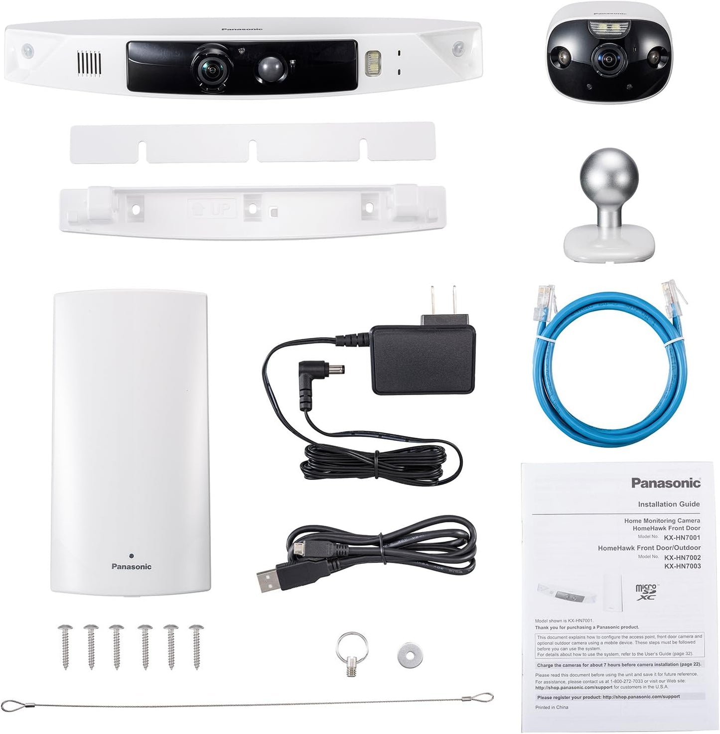 Panasonic HomeHawk Outdoor Wireless Smart Home Security Camera, Wide Angle...
