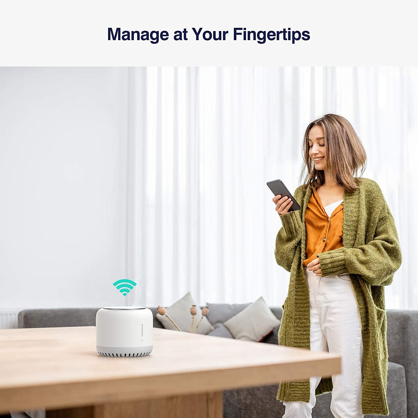 Meshforce M7 Tri-Band Whole Home Mesh WiFi System (3 Pack), Gigabit 3 Pack