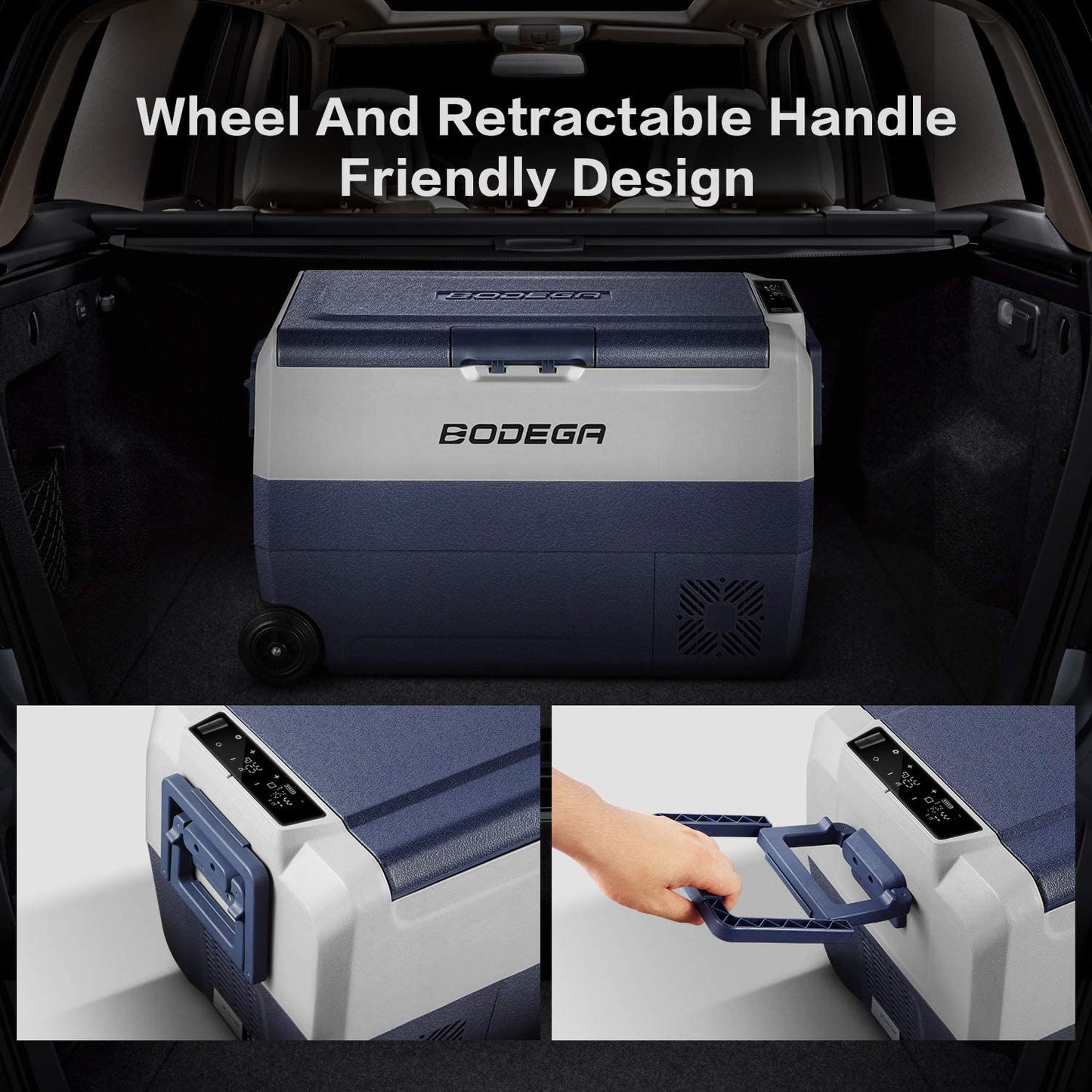 BODEGA 12 Volt Refrigerator, Portable Freezer, Car 50L, T 53 Quart (50L)