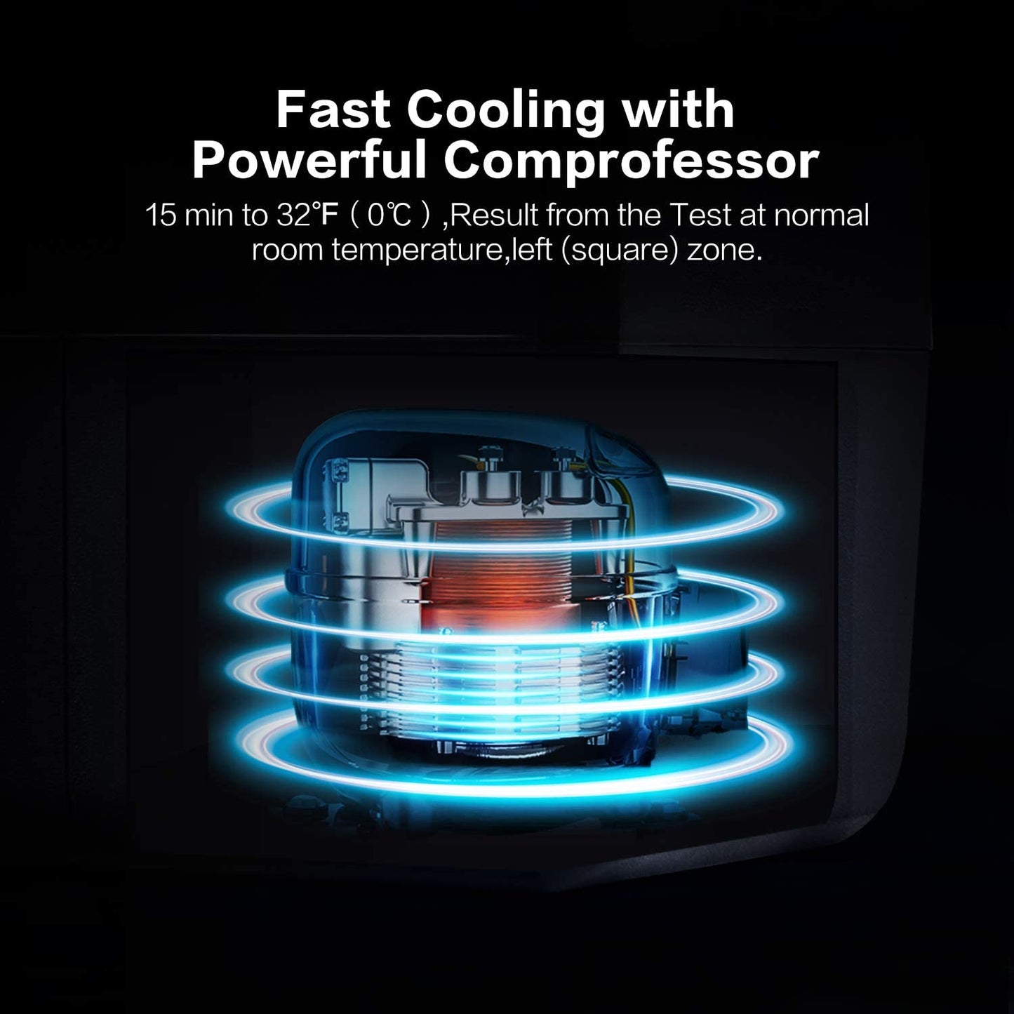 BODEGA 12 Volt Refrigerator, Portable Freezer, Car 50L, T 53 Quart (50L)