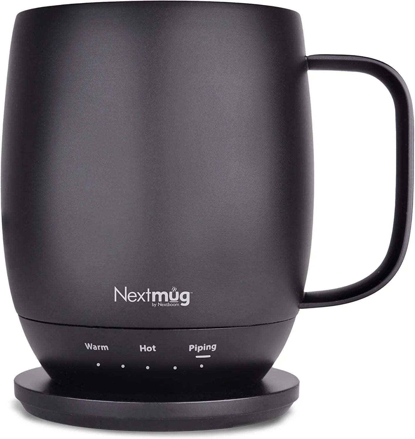 Nextmug - Temperature-Controlled, Self-Heating Coffee Mug (Black - 14 Black