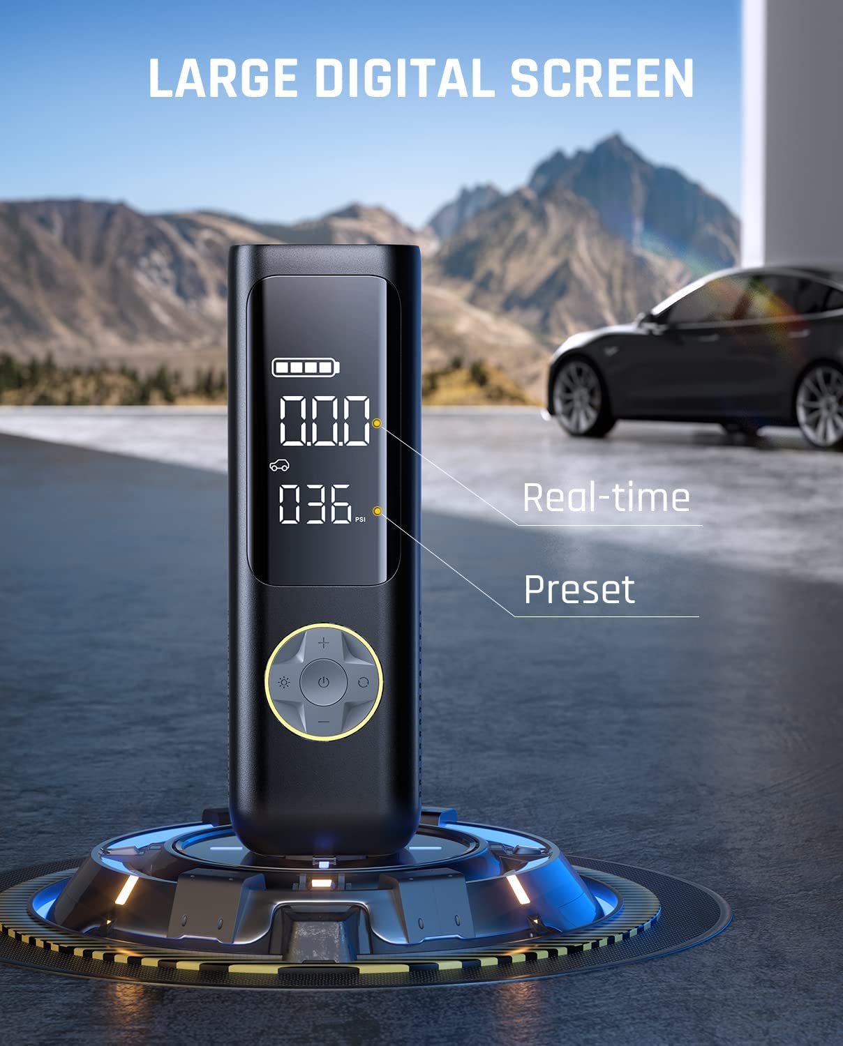 Fanttik X8 APEX Tire Inflator Portable Air Compressor, 2X Faster Black