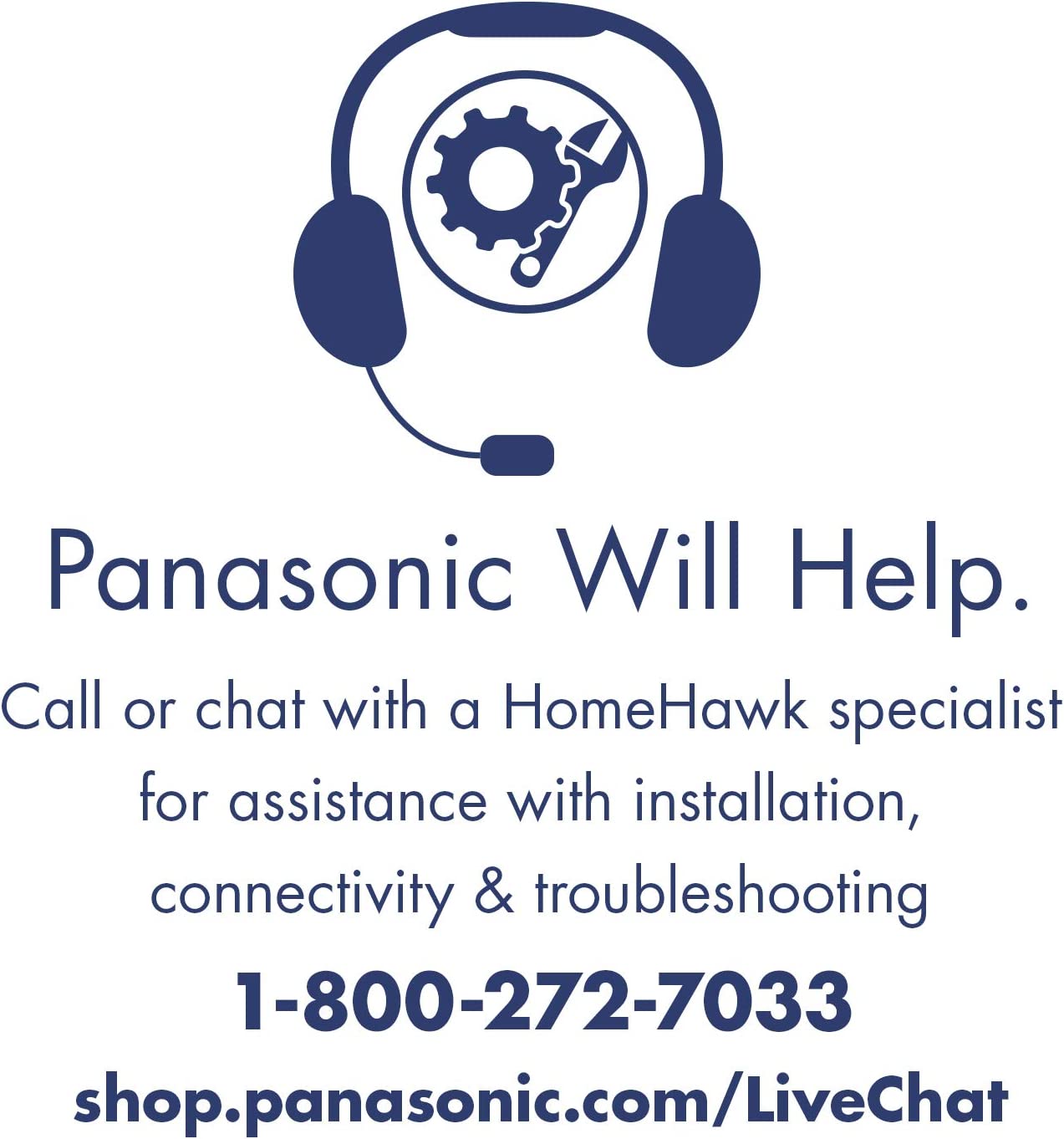 Panasonic HomeHawk Outdoor Wireless Smart Home Security Camera, Wide Angle...