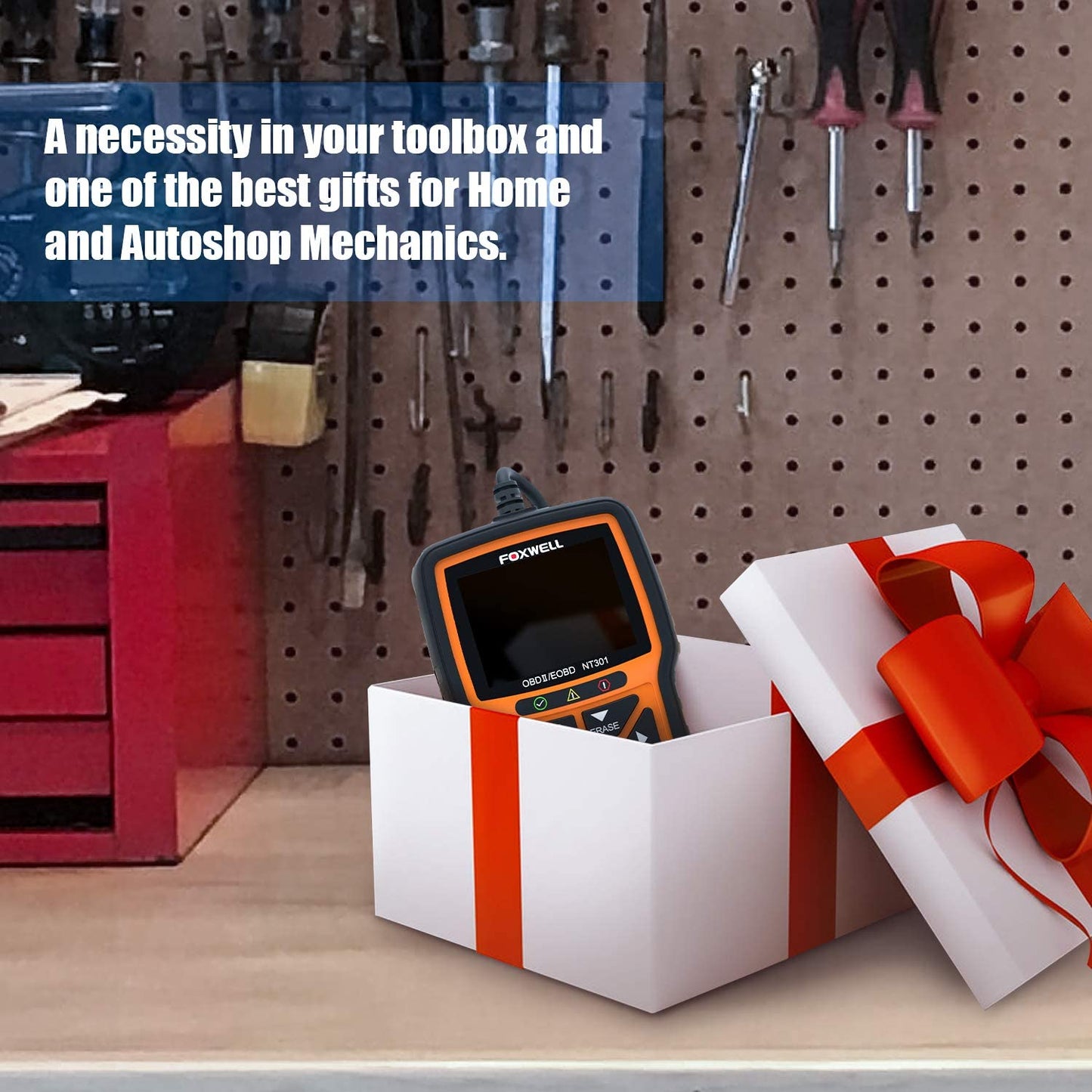 FOXWELL NT301 OBD2 Scanner Live Data Professional Mechanic OBDII Diagnostic...