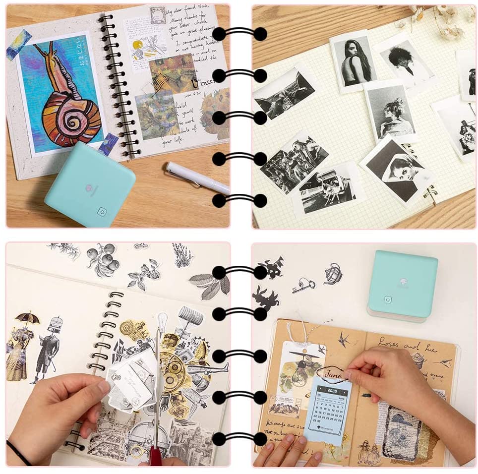 Phomemo M02 Pro 300dpi High Resolution Wireless Bluetooth Thermal Turquoise