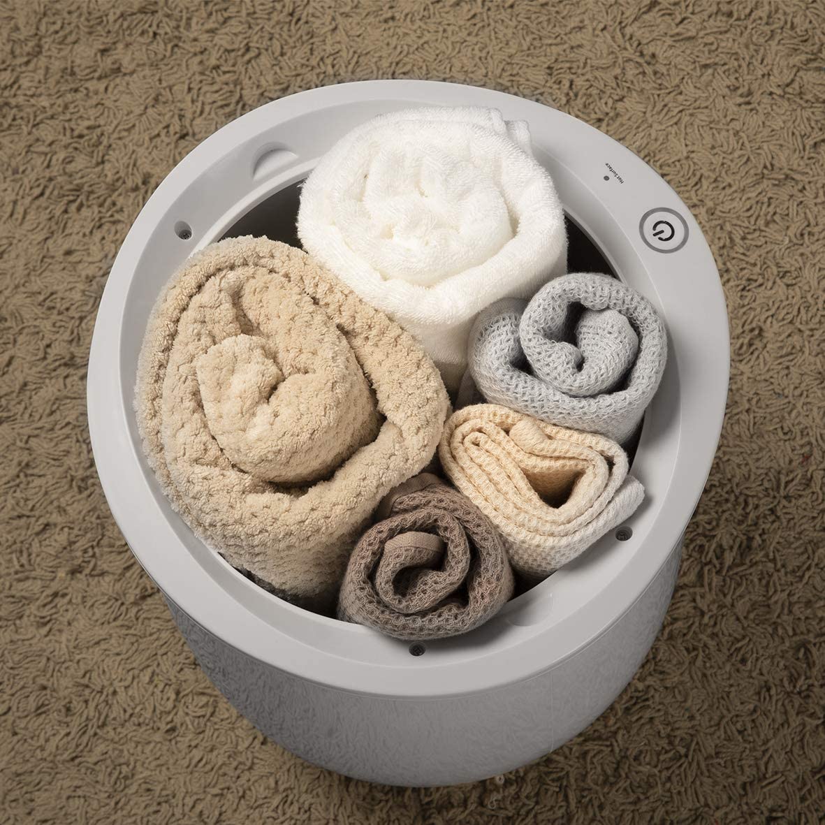 Keenray Bucket Style Towel Warmers, Luxury Warmer, Fog Gray