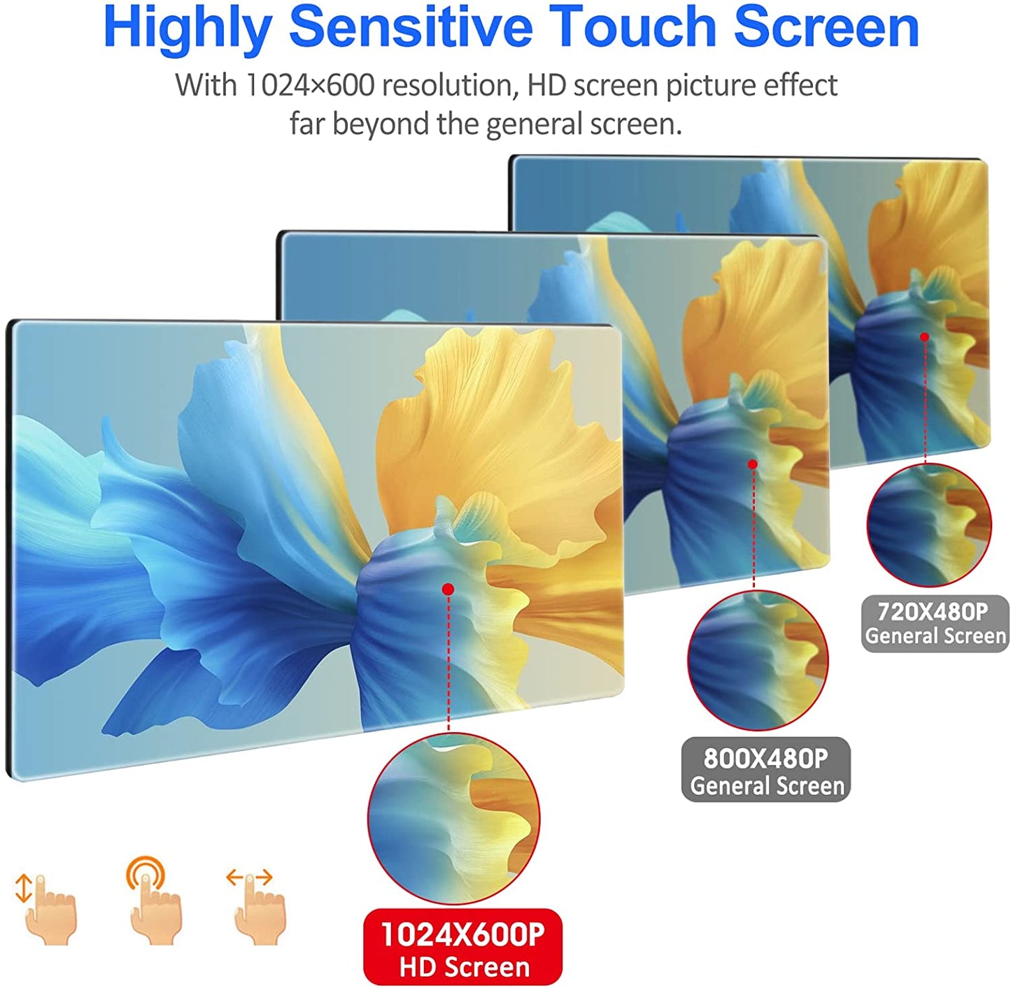 Double Din Car Stereo Compatible with Apple Carplay & Android Auto,7 Black