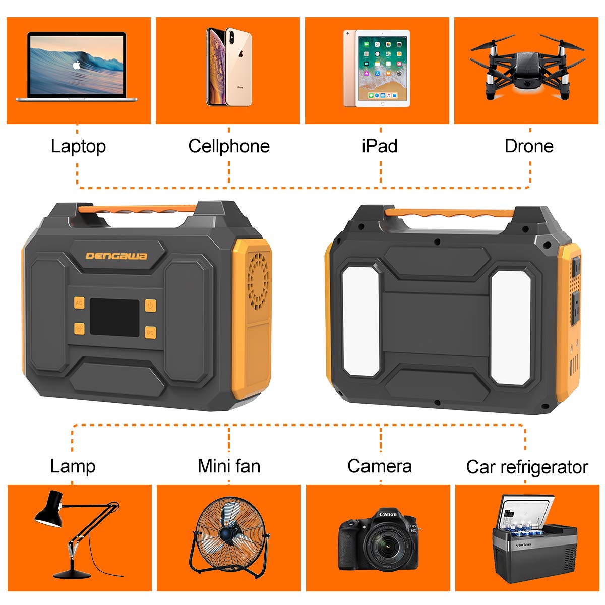 DenGaWa Portable Power Station 250Wh, Laptop Charger Lithium Battery Power...