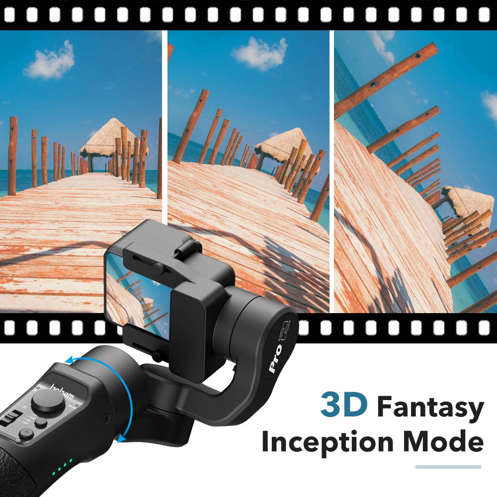 Hohem 3-Axis Gimbal Stabilizer for GoPro Hero 7/6/5/4/3, DJI Osmo Action, Yi...
