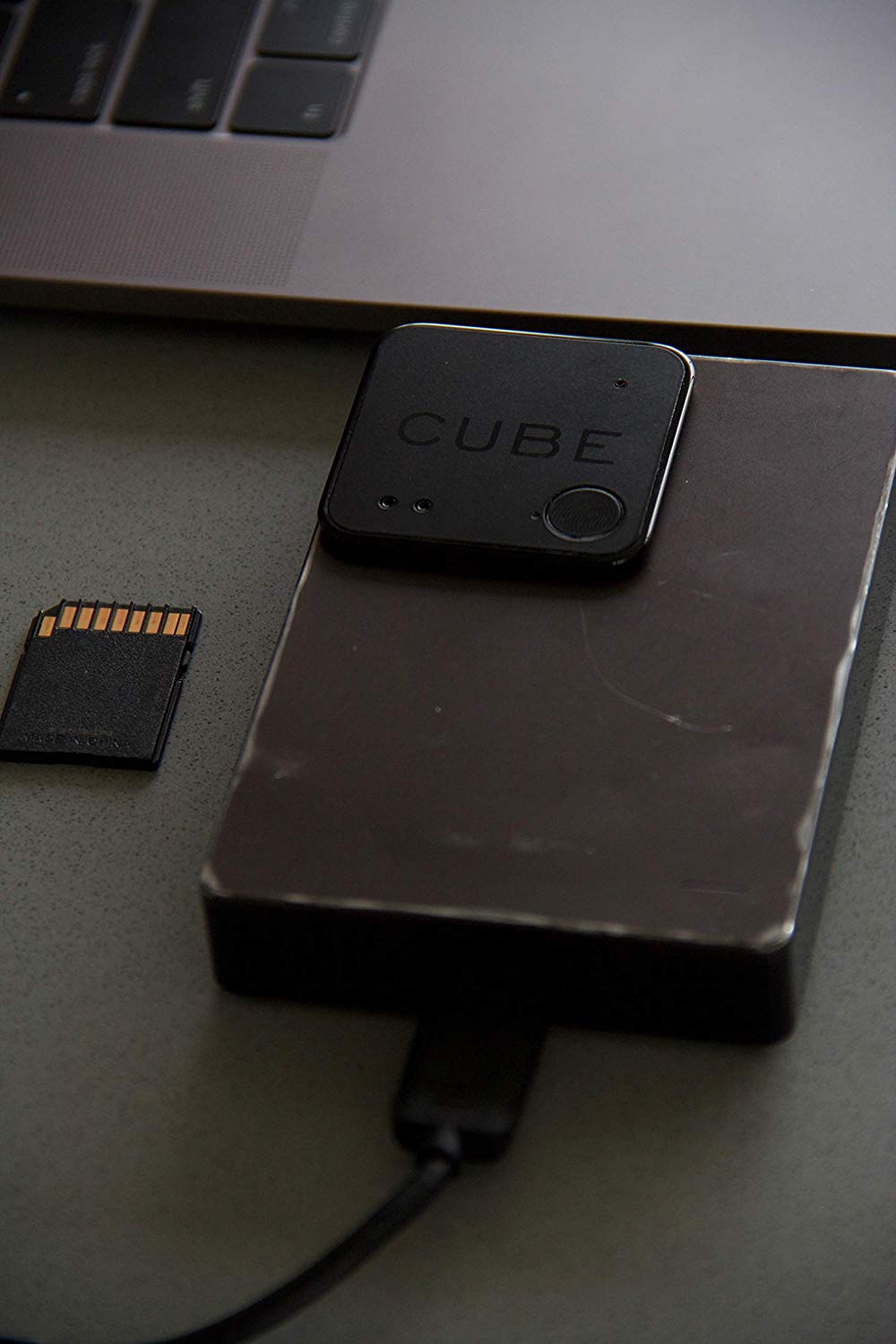 Cube Shadow Item Finder Ultra Thin Tracker Rechargable Battery Wallet Remote...