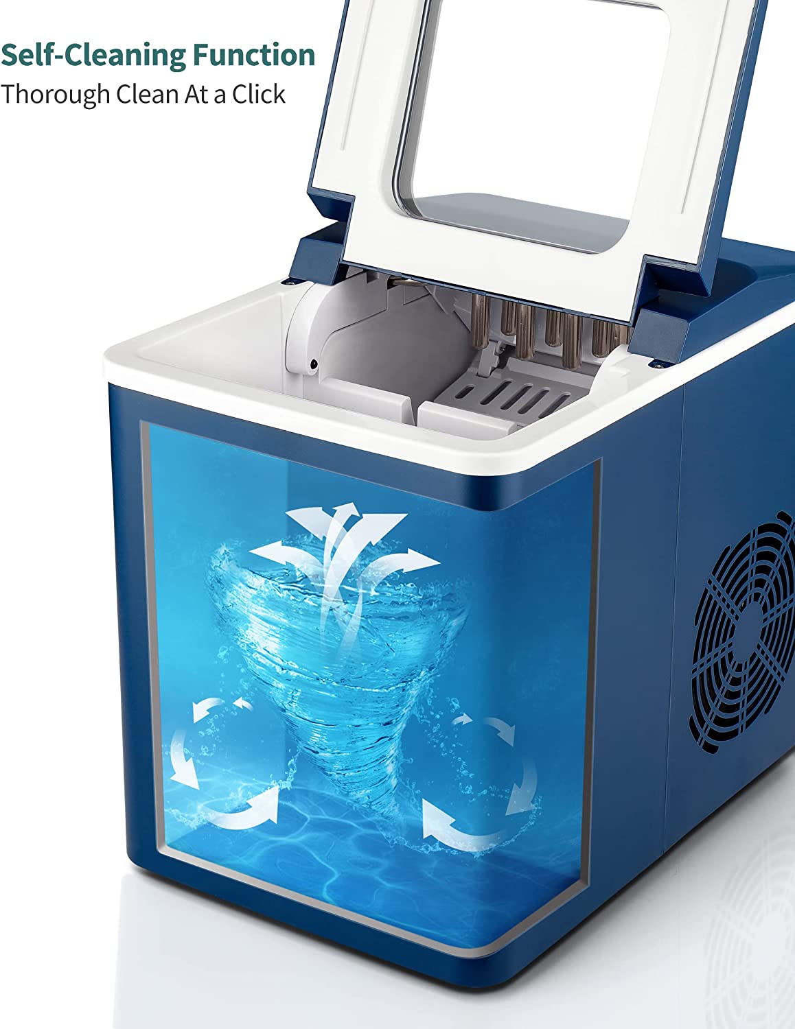 Gevi Household Ice Maker Machine | Countertop Icemaker with Self Blue